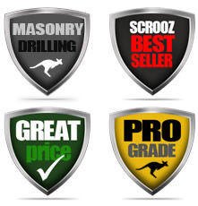 Masonry Drill Bit image of 4 shields - Multi Purpose Drilling, Great Price, Pro Grade, Best Seller at Scrooz