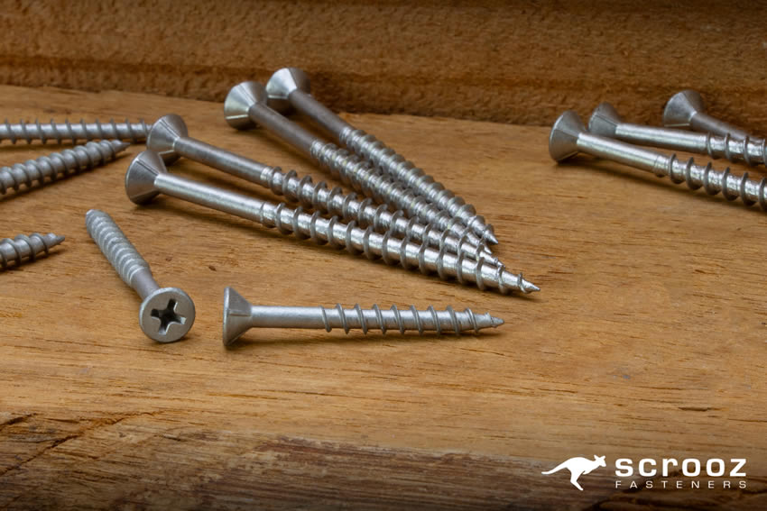 galvanised screws multi purpose wood screws, category image close up of gal wood screws