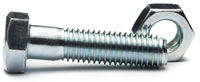 Hex Bolts and Nuts Zinc Plated