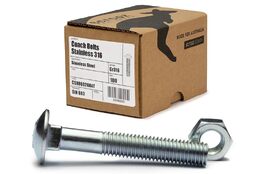 M8 x 100mm coach bolts and nuts zinc carton 200