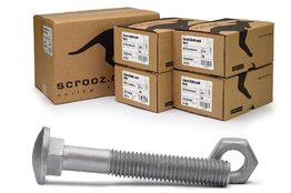 M12 x 160mm Coach Bolts GAL Carton 100