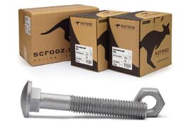 M12 x 170mm Coach Bolts GAL Carton 100