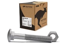 M16 x 200mm coach bolts gal trade box of 25