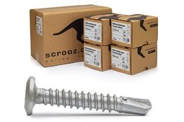 10g x 50mm Metal Wafer Tech Screws GAL CTN 2000