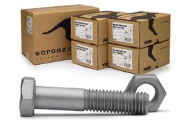 M8 x 130mm Hex Bolts & Nuts GAL Carton 200