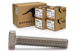 M4 x 20mm hex bolts full thread 304 ctn 400