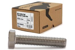 M8 x 130mm hex bolts full thread 304 box 50