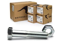 M10 x 65mm High Tensile Bolt & Nut BZP ctn 100