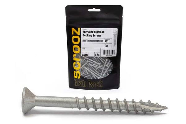 8g x 50mm HighLoad Decking Screws pack 100