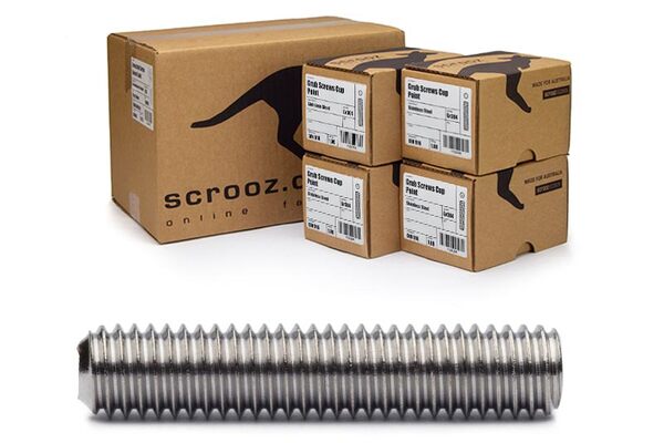 M3 x 3mm Grub Screws Stainless Carton 400