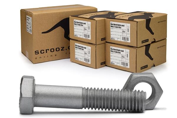 M10 x 90mm Hex Bolts & Nuts GAL Carton 200