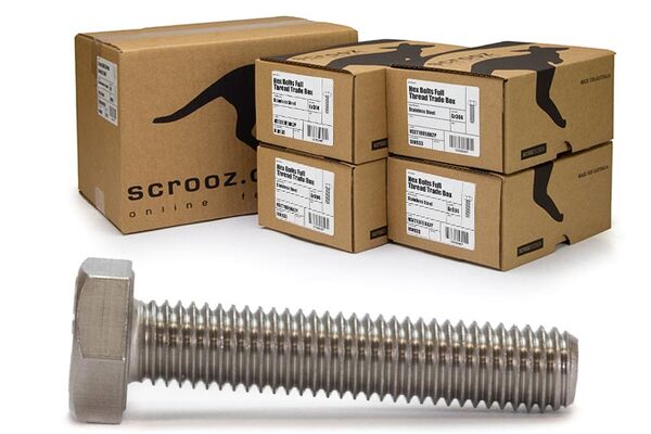 M8 x 130mm hex bolts full thread 304 ctn 200