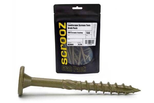 18g x 200 Landscape Screw Large Wafer Torx Pack 10