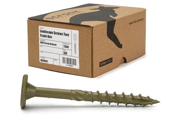 18g x 200 Landscape Screw Large Wafer Torx Box 50