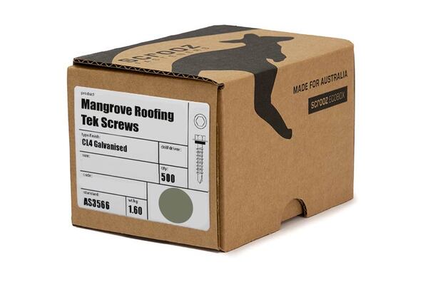 Mangrove 10g x 16mm Roof Tek Screw C5 Box 500