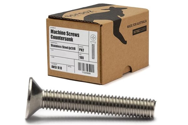 M5 x 16mm Machine screws CSK 316  box 100