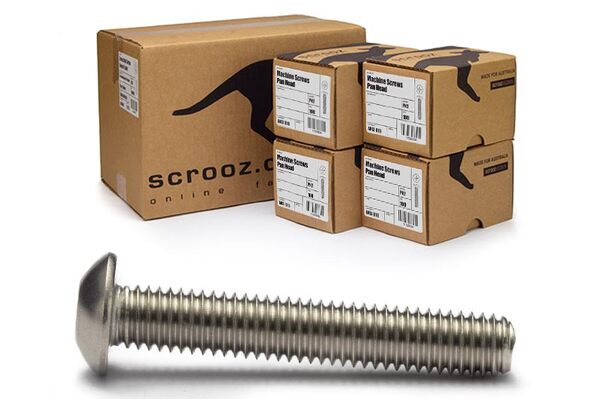 M5 x 20mm Machine screws Pan Head 316 CTN 500