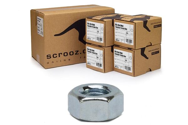 M2 hex nuts grade 8 bright zinc plated carton 2000