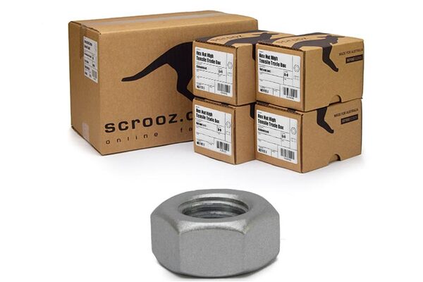 M20 hex nuts grade 8 galvanised carton 200