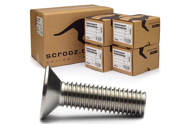 M3 x 6mm csk socket screws ss 304 ctn 200